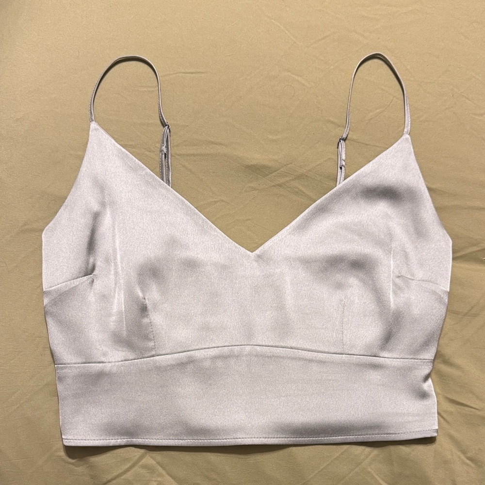 Abercrombie & Fitch White Bandeau Top